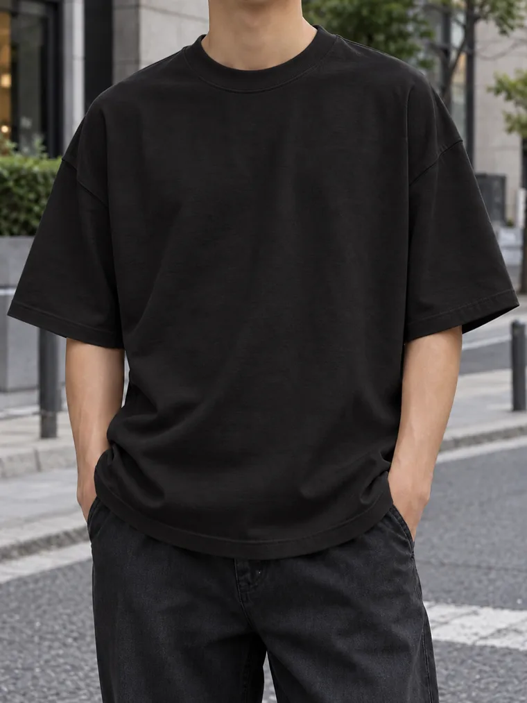 宽版落肩厚磅 TEE
