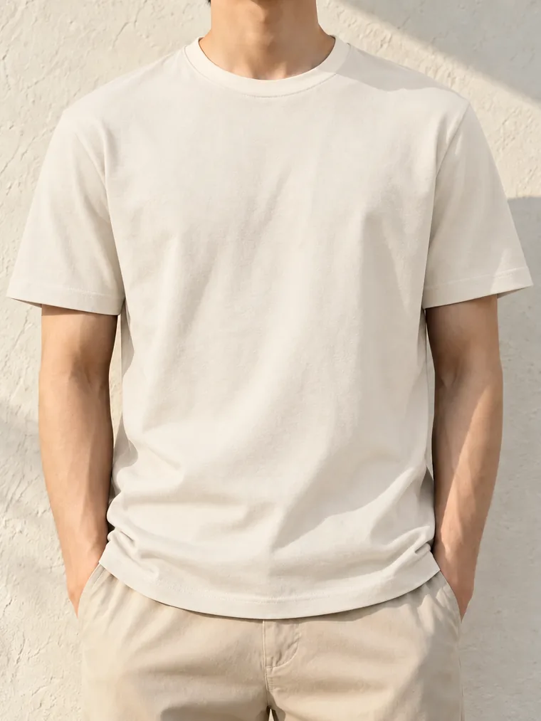 撞色领圈 TEE